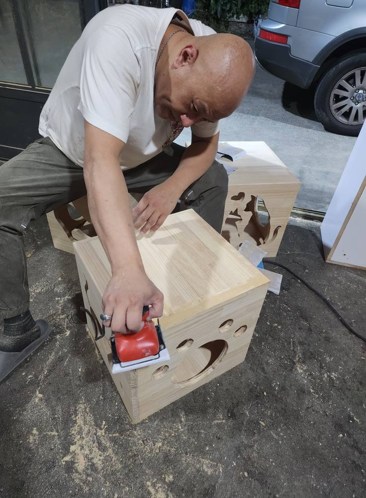 【客製化商品】貓房訂製的貓箱~跟屋外貓箱設計│木工構圖設計│唐莊企業有限公司│木居手作工坊 - 第10張圖 10